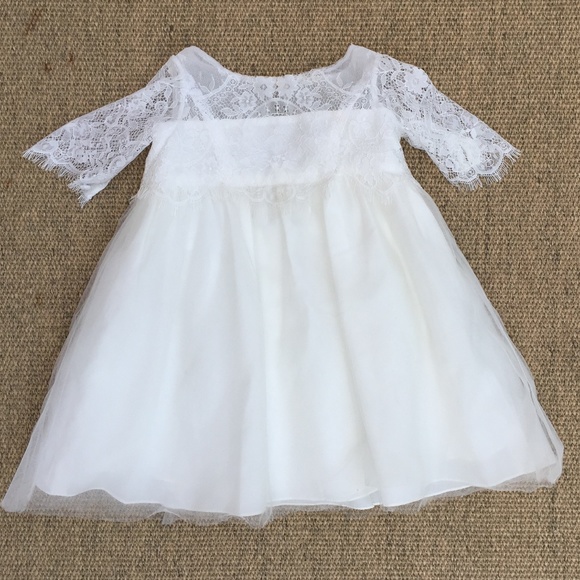 David's Bridal Other - David's Bridal Flower Girl Dress Ivory 2T